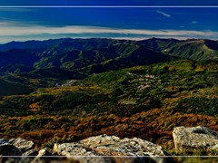 val trebbia - panoramica paesaggio fontanigorda loco dal monte roccabruna  - ph enrico pelos